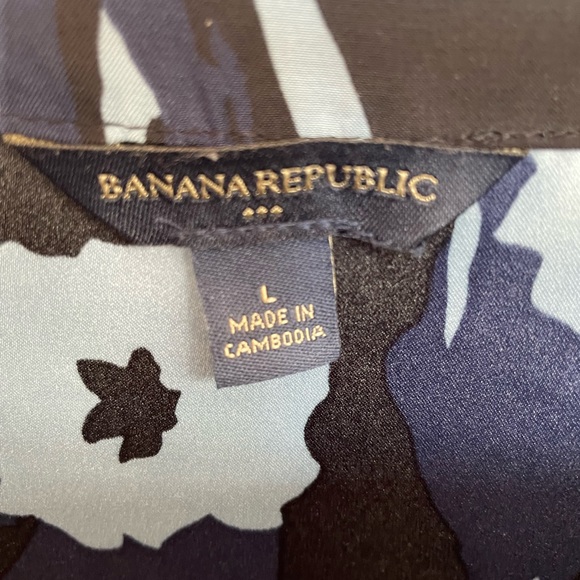 Banana Republic Floral Blouse Size L - Picture 5 of 5